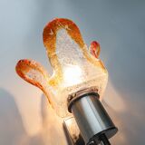 Ensemble de 2 appliques murales vintage Mazzega « Torche », années 1970, Italie.