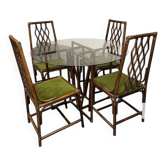 Rattan table and chairs