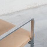 Set of Six Hans J Wegner 'JH811' Mid-Century Steel and Leather Dining Chairs