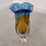 Organic vase by Josef Hospodka for Chribska Sklarna, Czechoslovakia, 1960