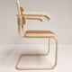 Set of 4 webbing Italian design chairs, 1980s