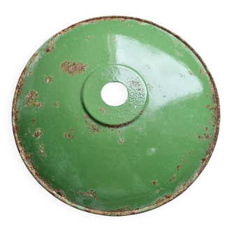 Industrial enamelled sheet metal wall light