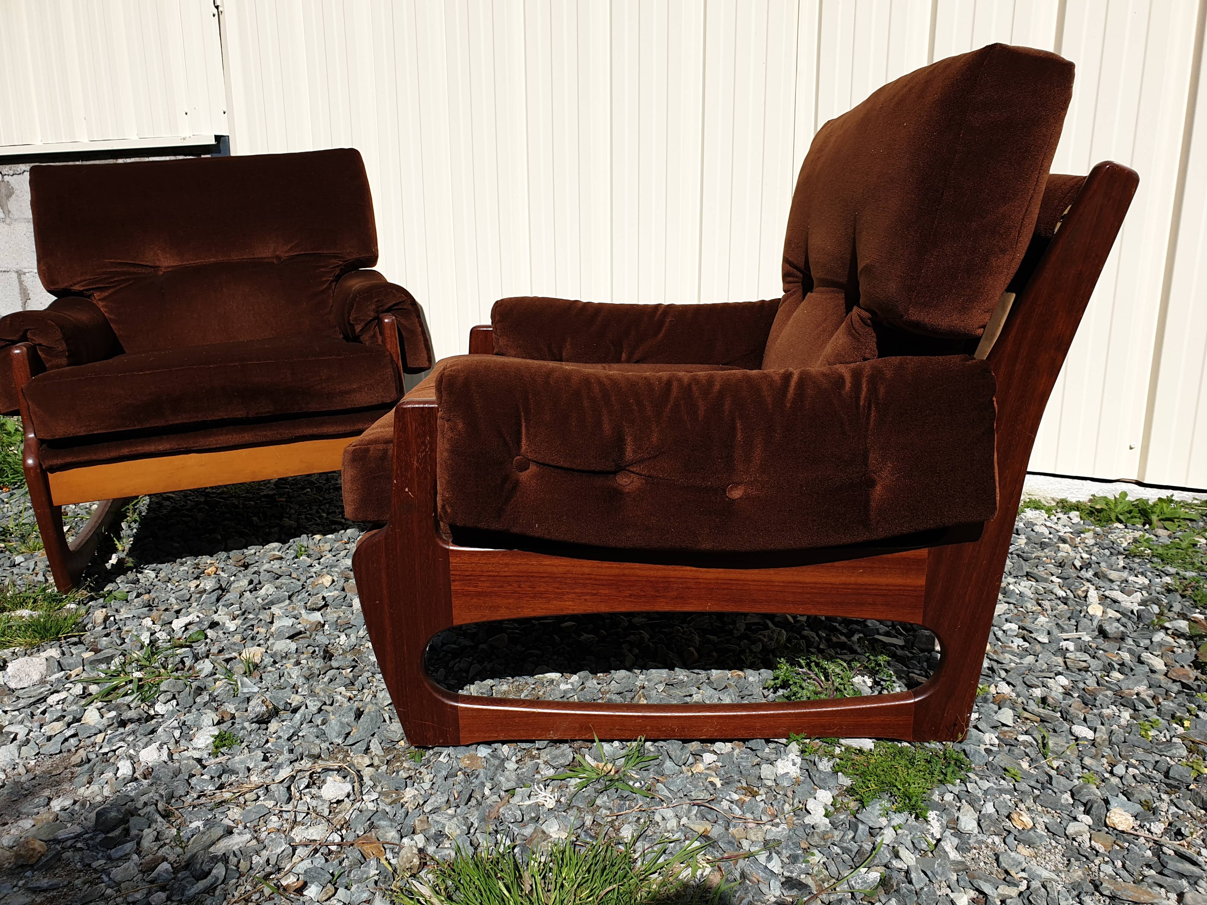 Pair of scandinavian armchairs