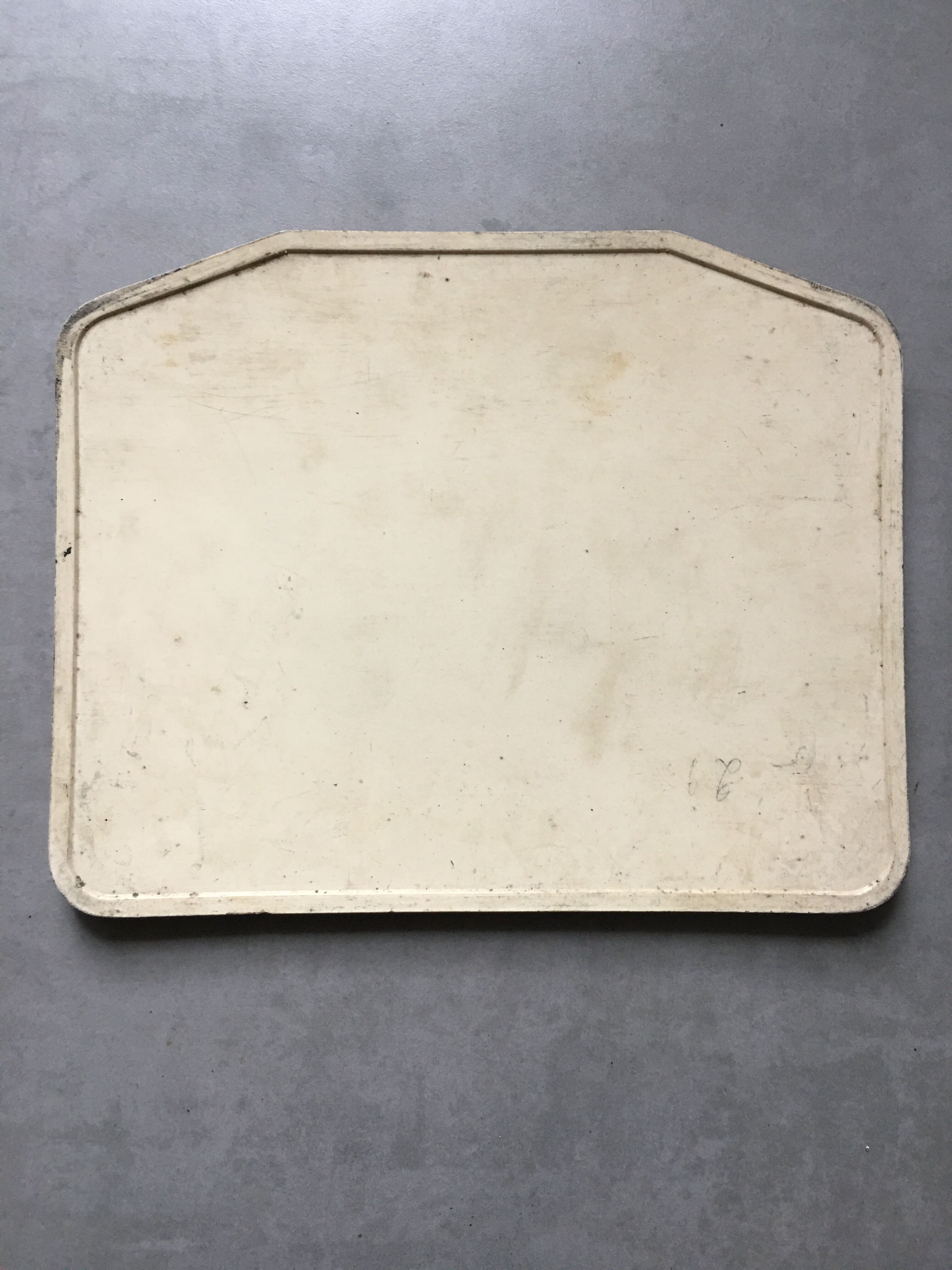 Old bus line plate n° 76