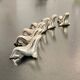 6 dolphin-shaped knife holders in silver-colored metal