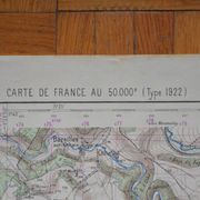 Vintage map of Longuyon
