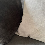 Grey velvet sofa 2,50m