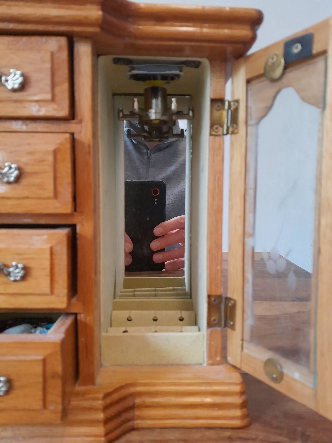 Cabinetmaker's jewelry box from the 50s/60s