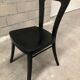 Series 12 black bistro chairs of the 70s