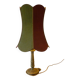 Lampe en bronze et velours 70 cm