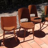 Chairs baumann mondor vintage 60s set of 4