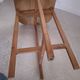 Folding wooden side table