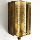 Danish vintage Atlantic model wall lamp, brass and glass, Vitrika 1960s