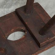 Stool or solid wood side table, mid-century style, 1950s