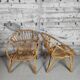 Paire de fauteuil vintage en rotin