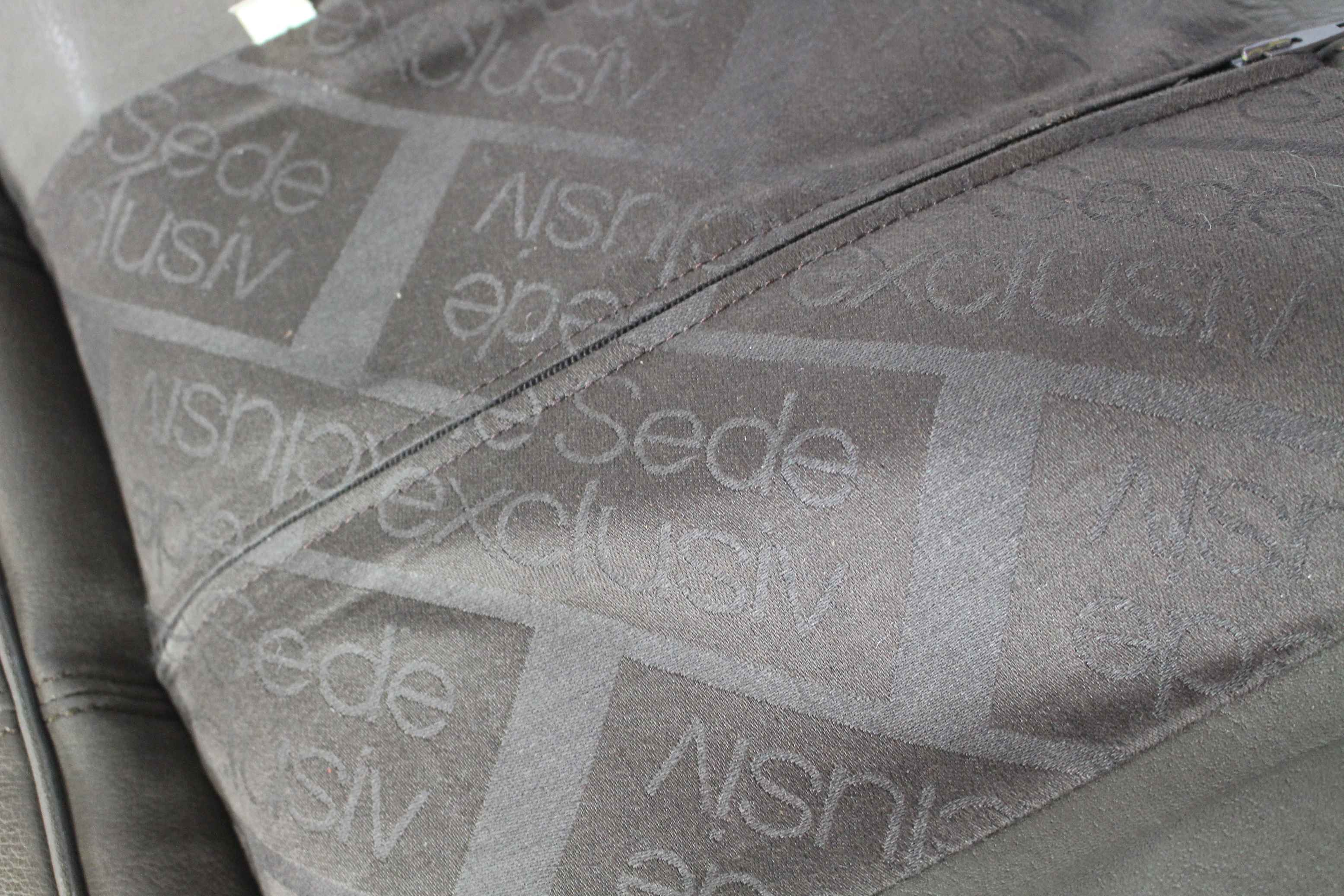 Pair of buffalo leather lounge chair 1970's