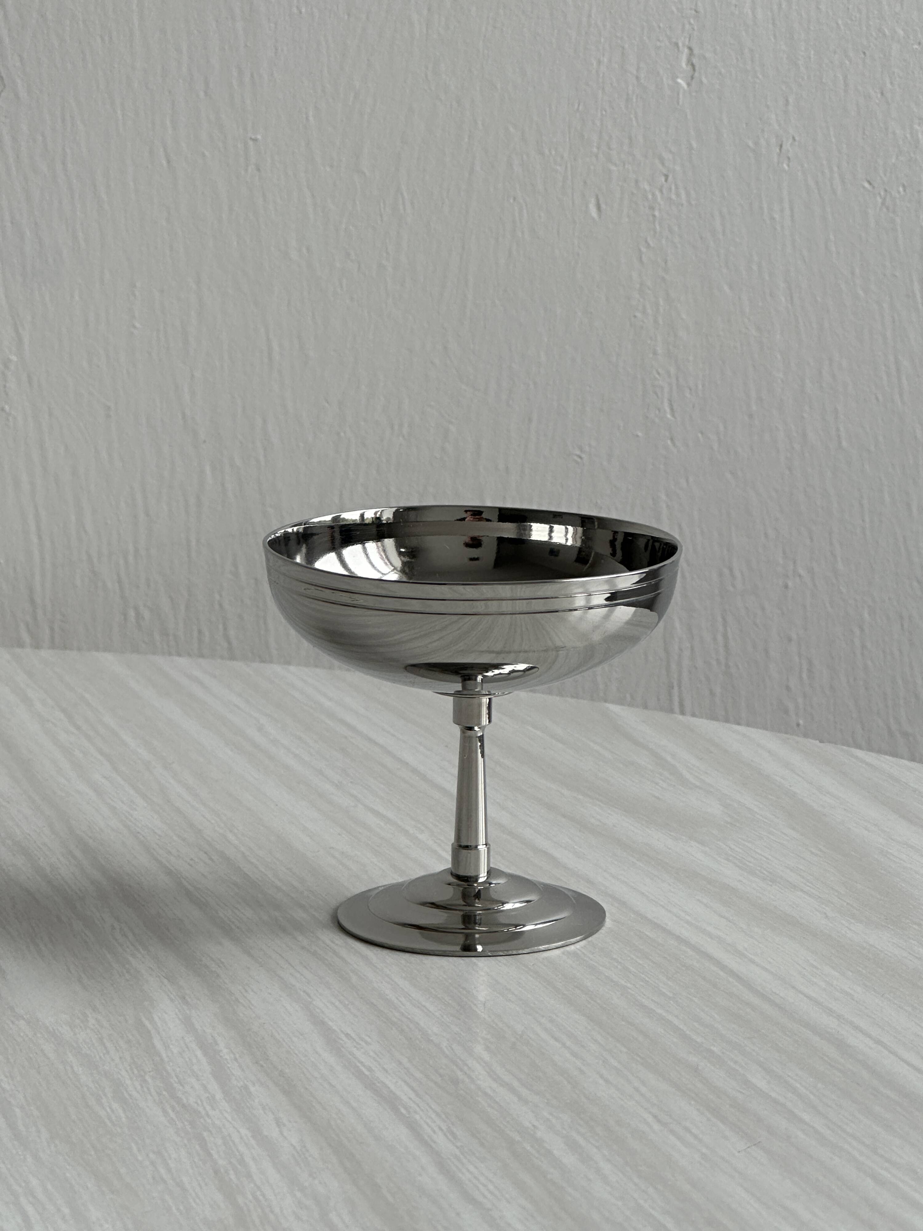 6 Letang Remy stainless steel footed bowls