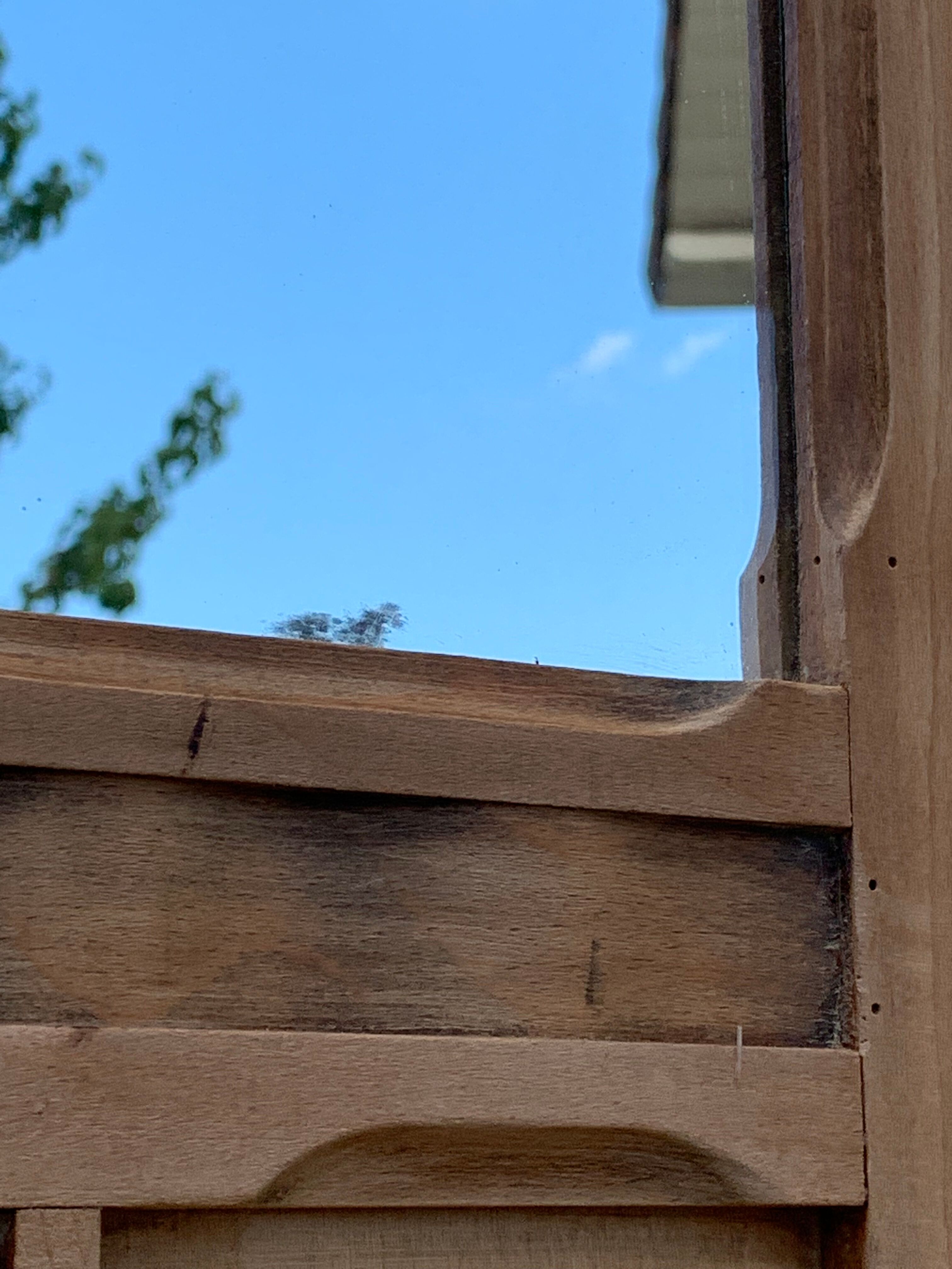 Parisian wardrobe art deco wood brut