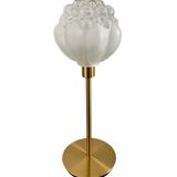 Table lamp bubbled glass globe
