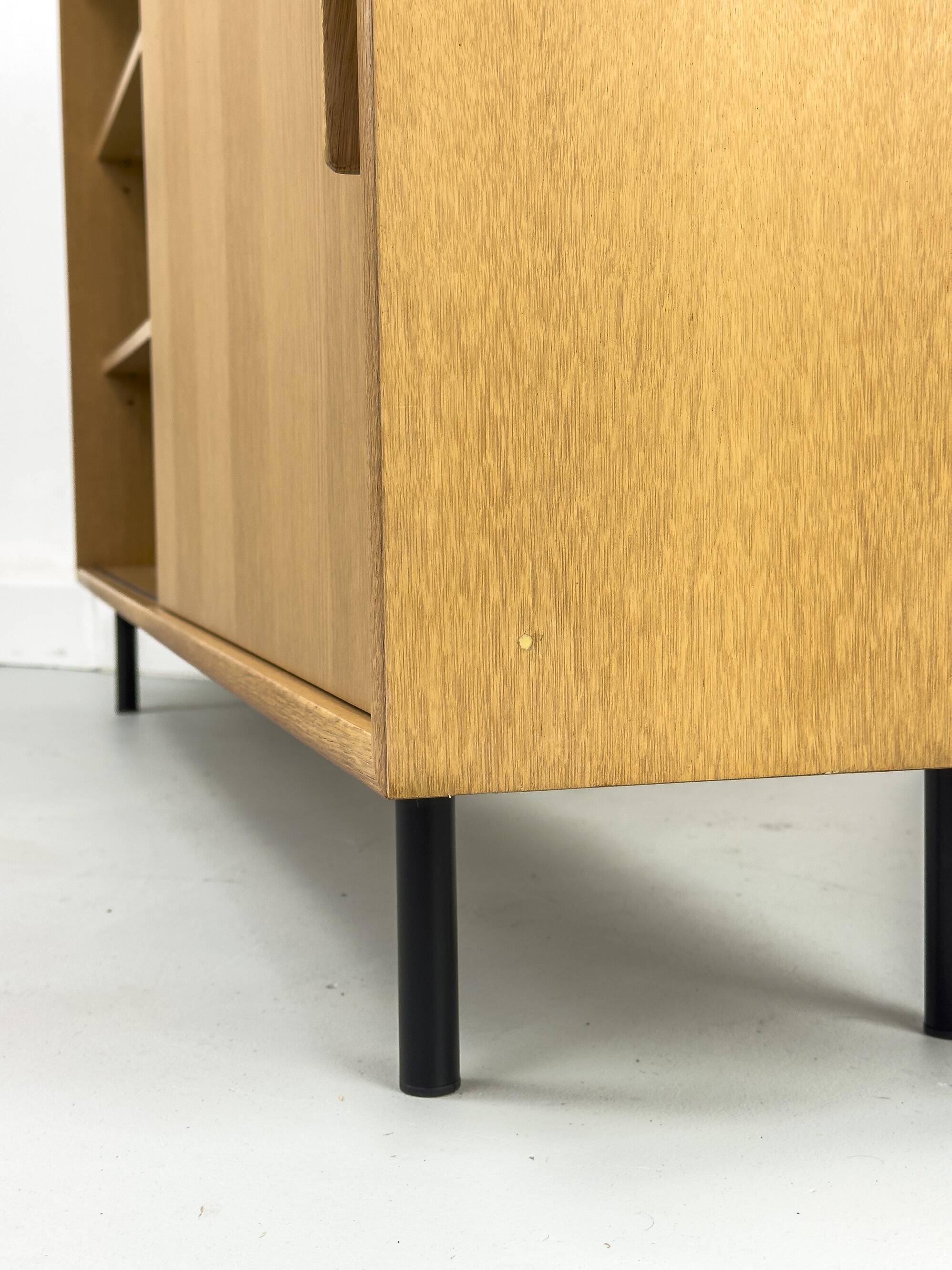 Oak Cabinet with One Sliding Door from WK Möbel, 1960s