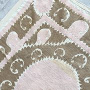 Vintage hand-embroidered tablecloth 137x142 cm