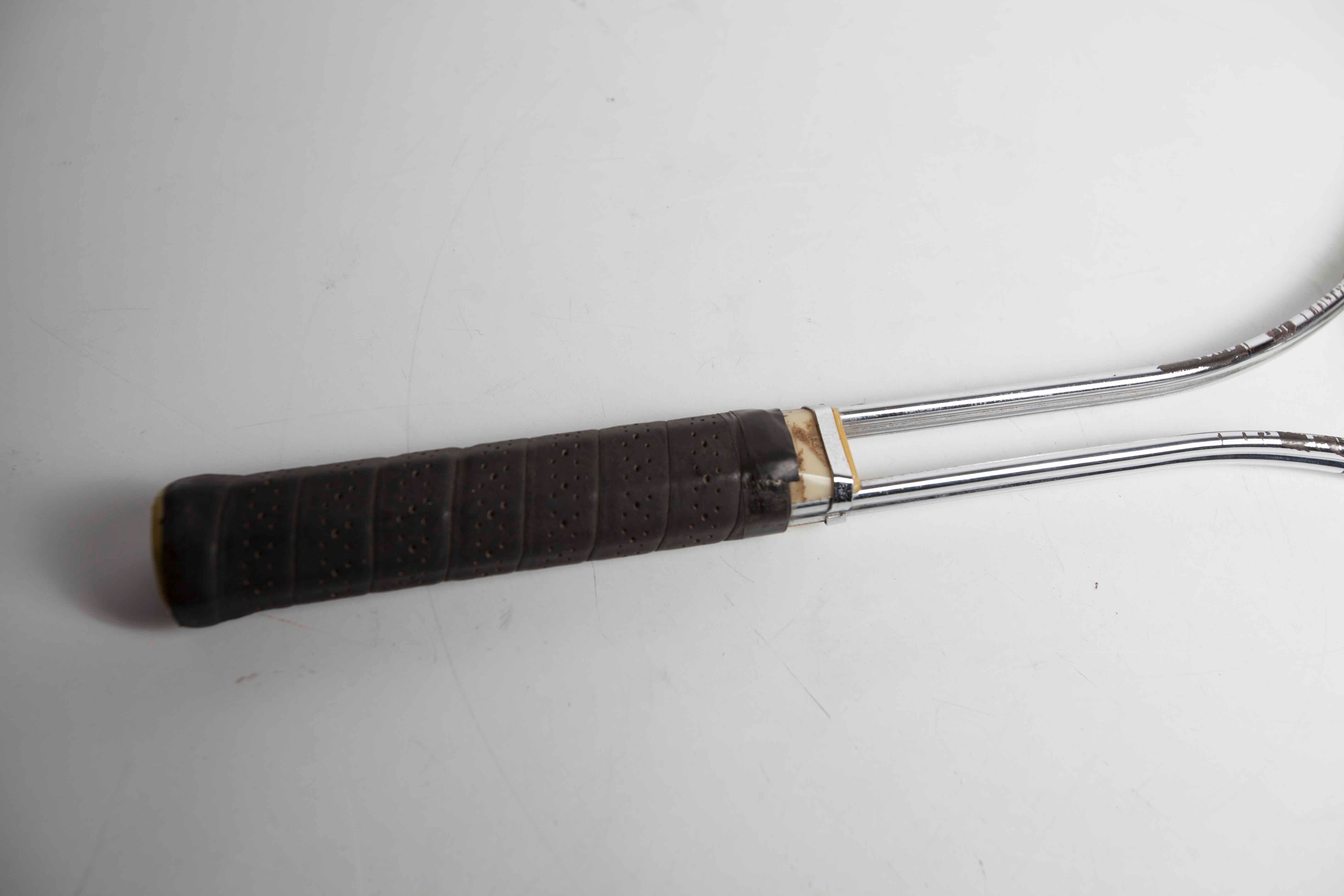 Jimmy Connors 1970 metal chrome racket
