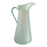 Broc en verre vert d'eau, années 70