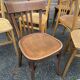 Set of 20 chairs bistro coffee wood curved vintage