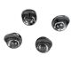 Space age set of 4 chrome plastic coat hangers, Olaf Von Bohr, Kartell Ital