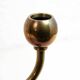 Double brass candle holder
