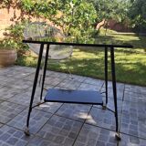 Vintage rolling dessert trolley