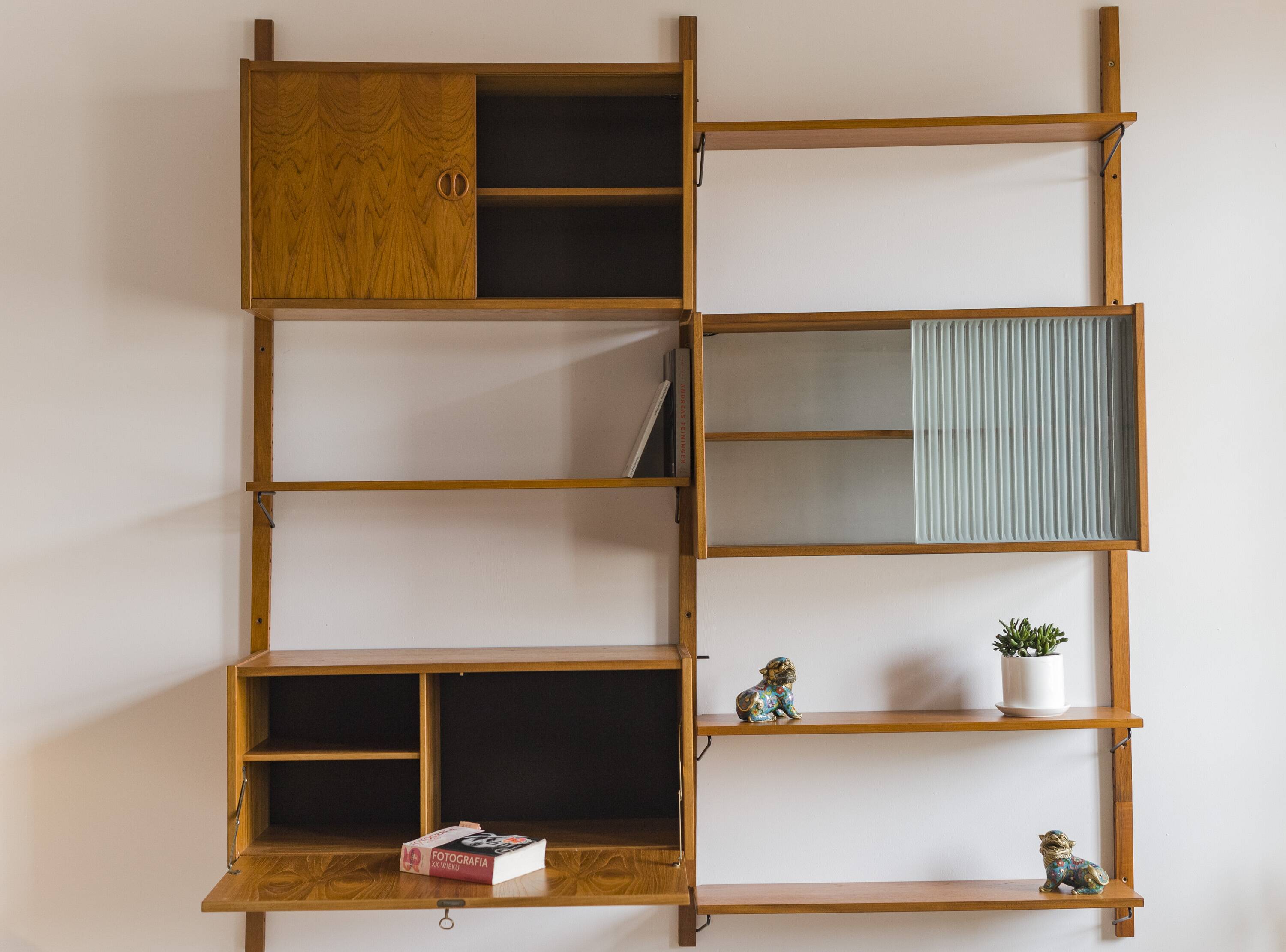 Mid-Century Modern Teak Wall Unit attributed to Kurt Østervig, 1960