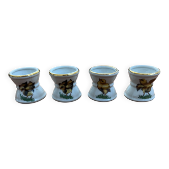 Set of 4 chick egg cups