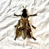 Vintage brass ashtray in the shape of a fly - Made in Italy