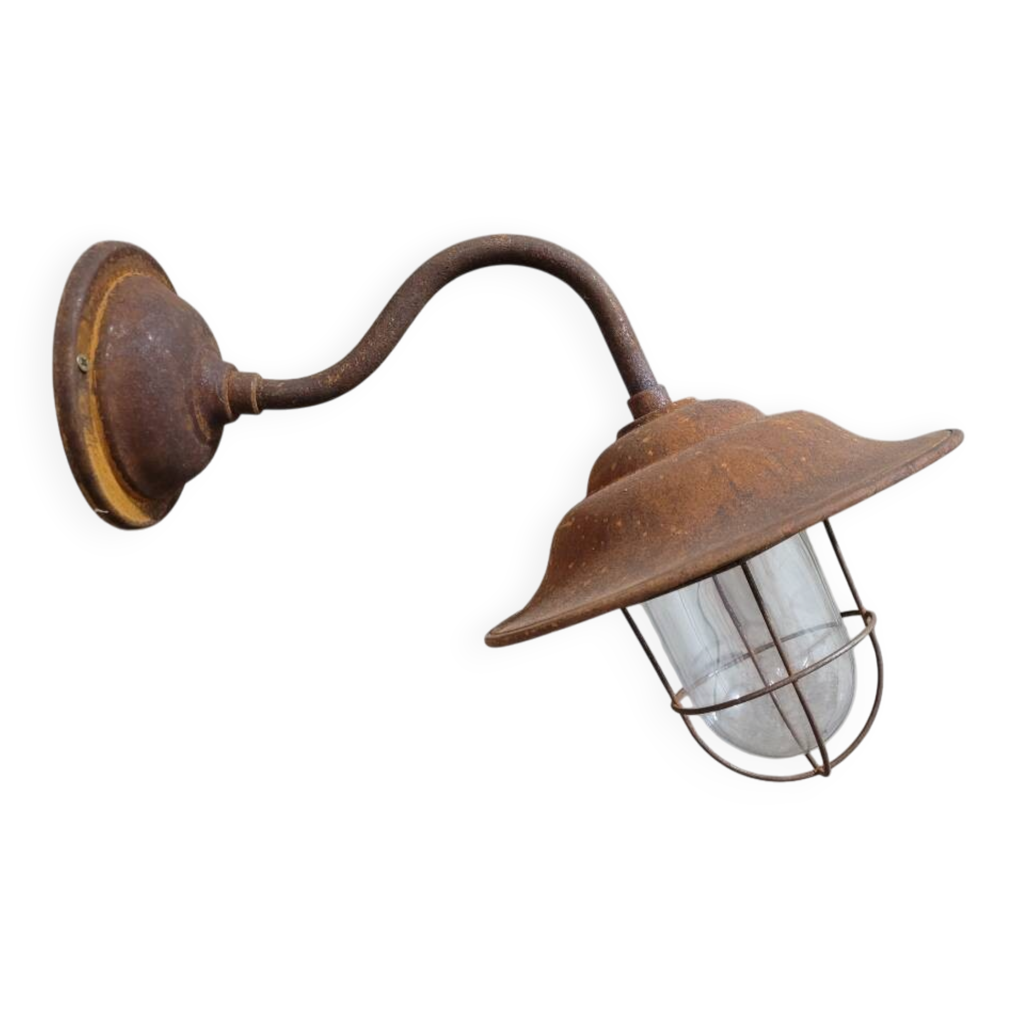 Applique murale French Rusty Barn Lamp
