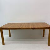 table à manger extensible en bois de pin, Rainer Daumiller, années 1970