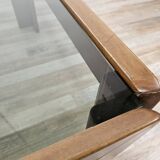 1960s coffee table by Afra and Tobia Scarpa for Cassina with smoked glass