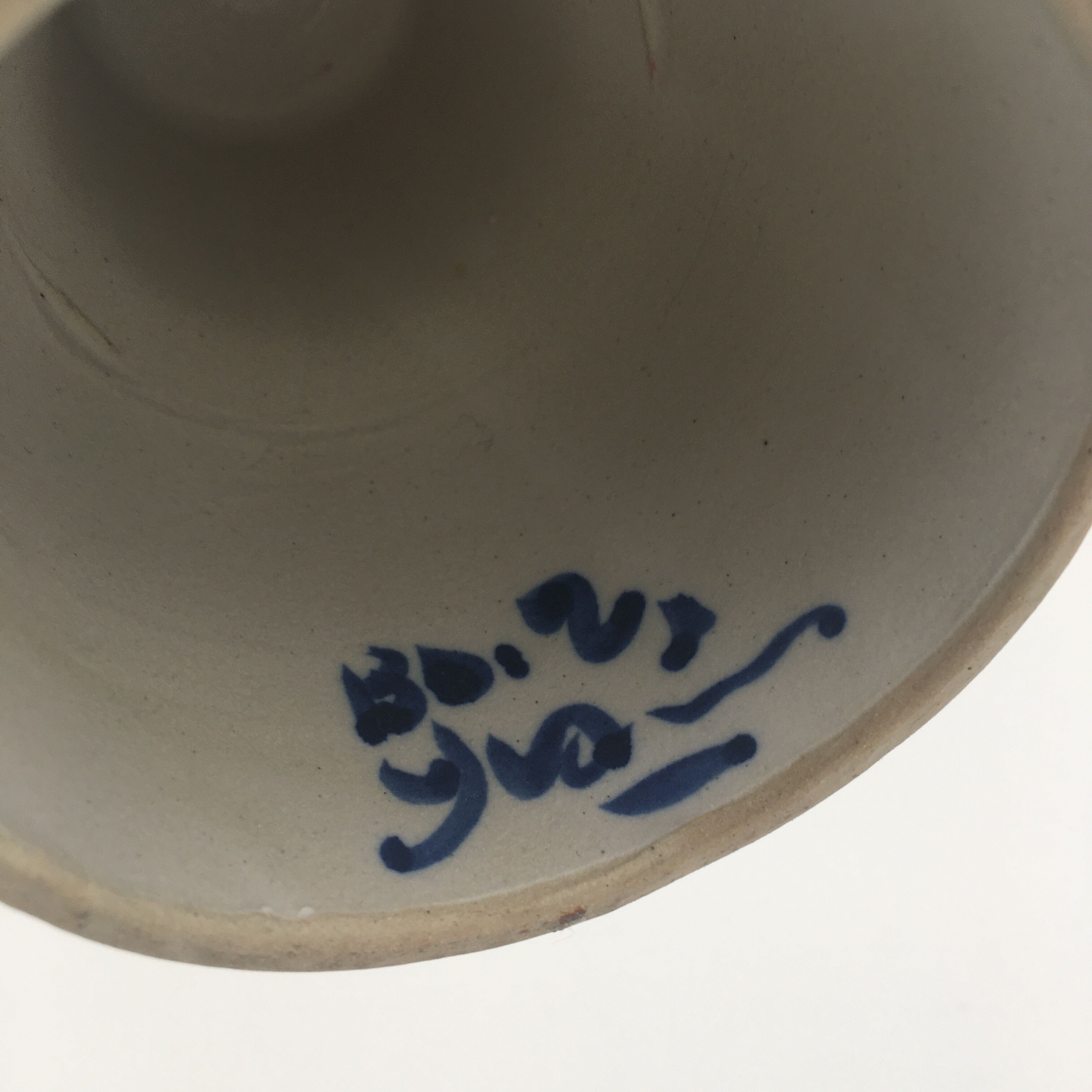 Bougeoir Céramique Signé A:S - SAFI, Maghreb, Hauteur 17 Cm, Fait Main
