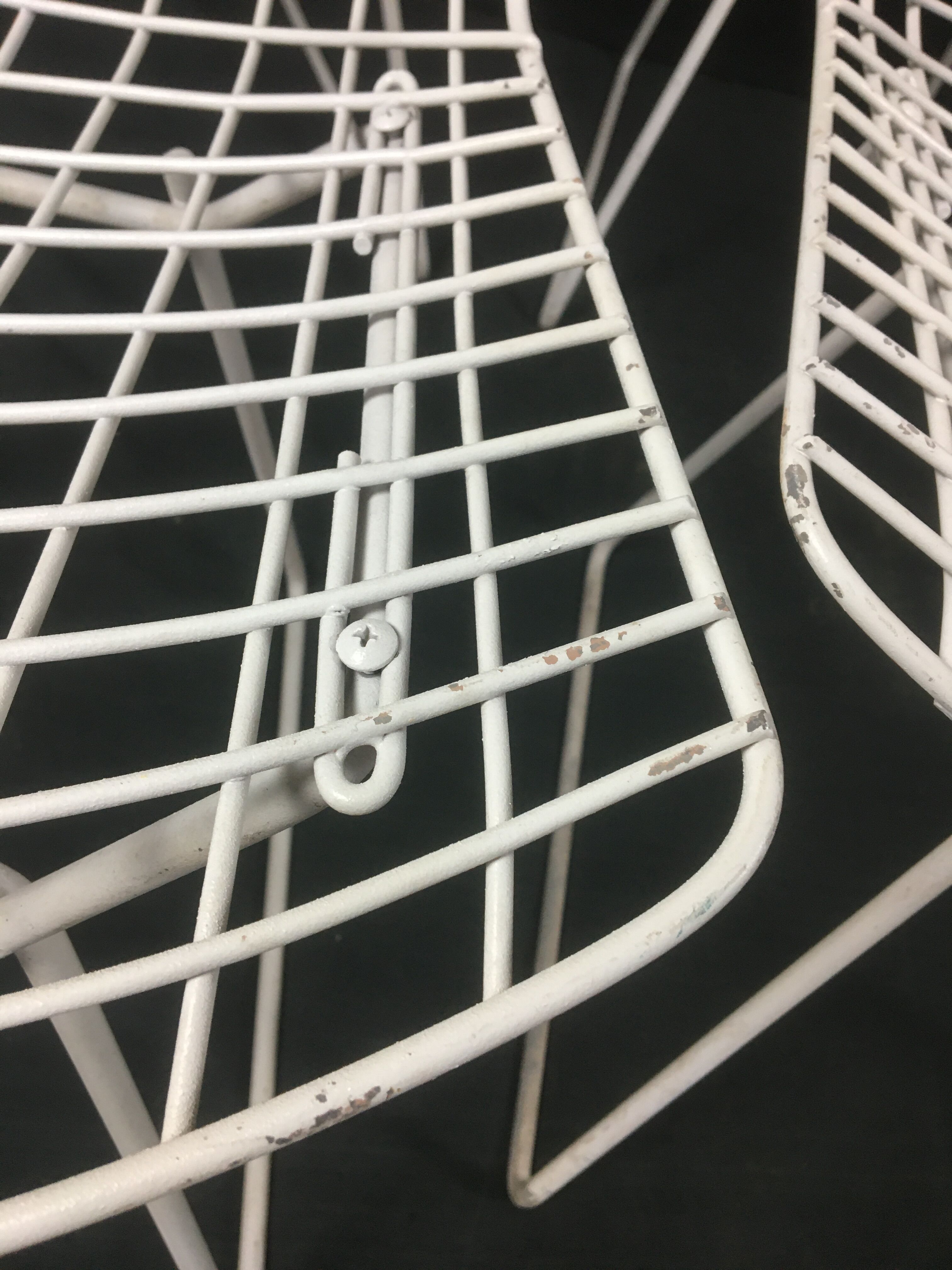 Series of 6 wire chairs by Harry Bertoia for Knoll International