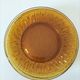 Set of 6 pressed glass dessert plates with sunflower motif Vereco