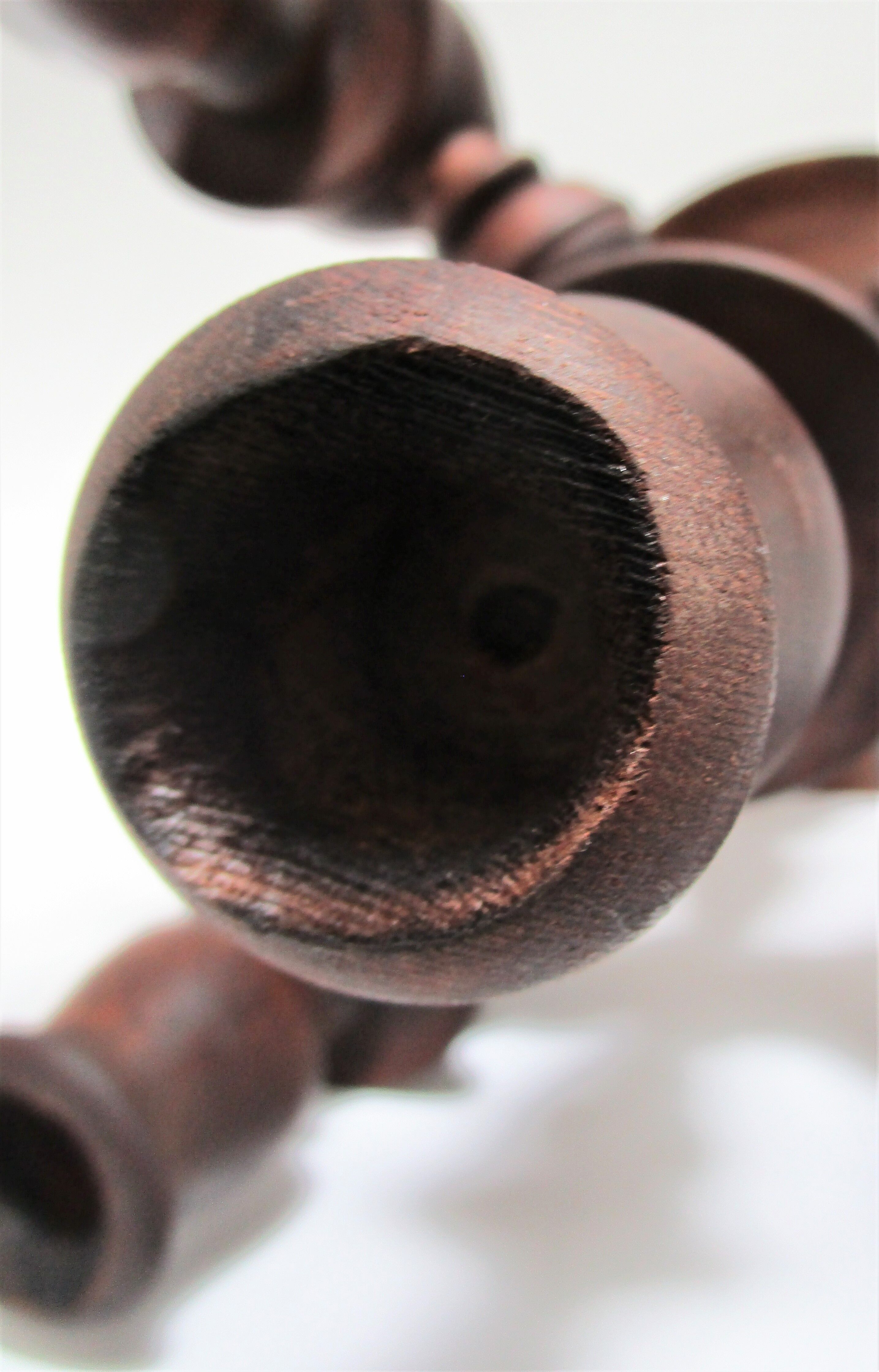 Chandelier solid wood turned stamped