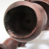 Chandelier solid wood turned stamped