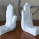 Pair of hands ceramic bookends 1970-80 Netherlands
