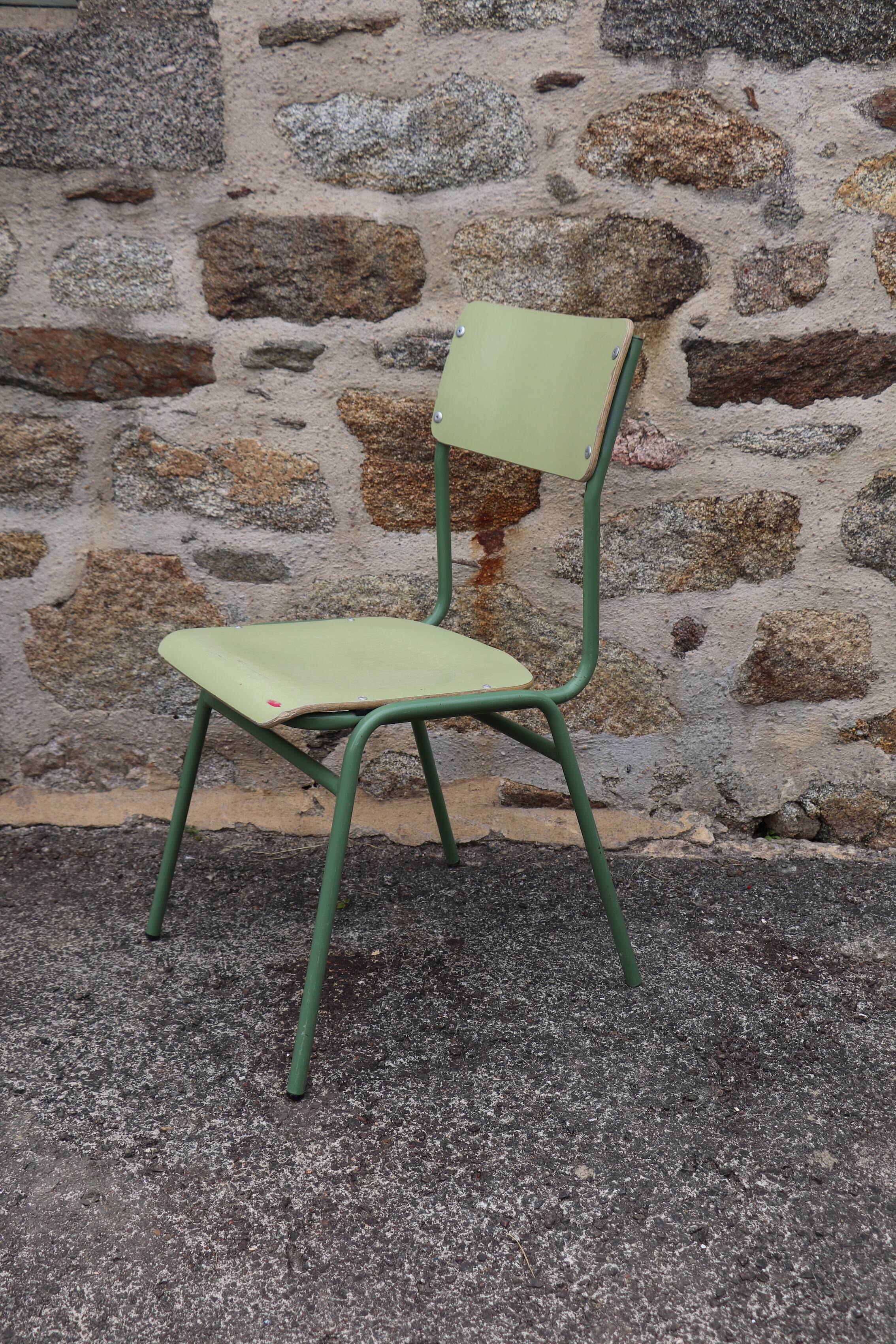 Italian vintage school desk and chair