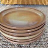 6 stoneware dessert plates