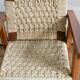 Pair of children's armchairs in rope, attributed to Audoux Minet.