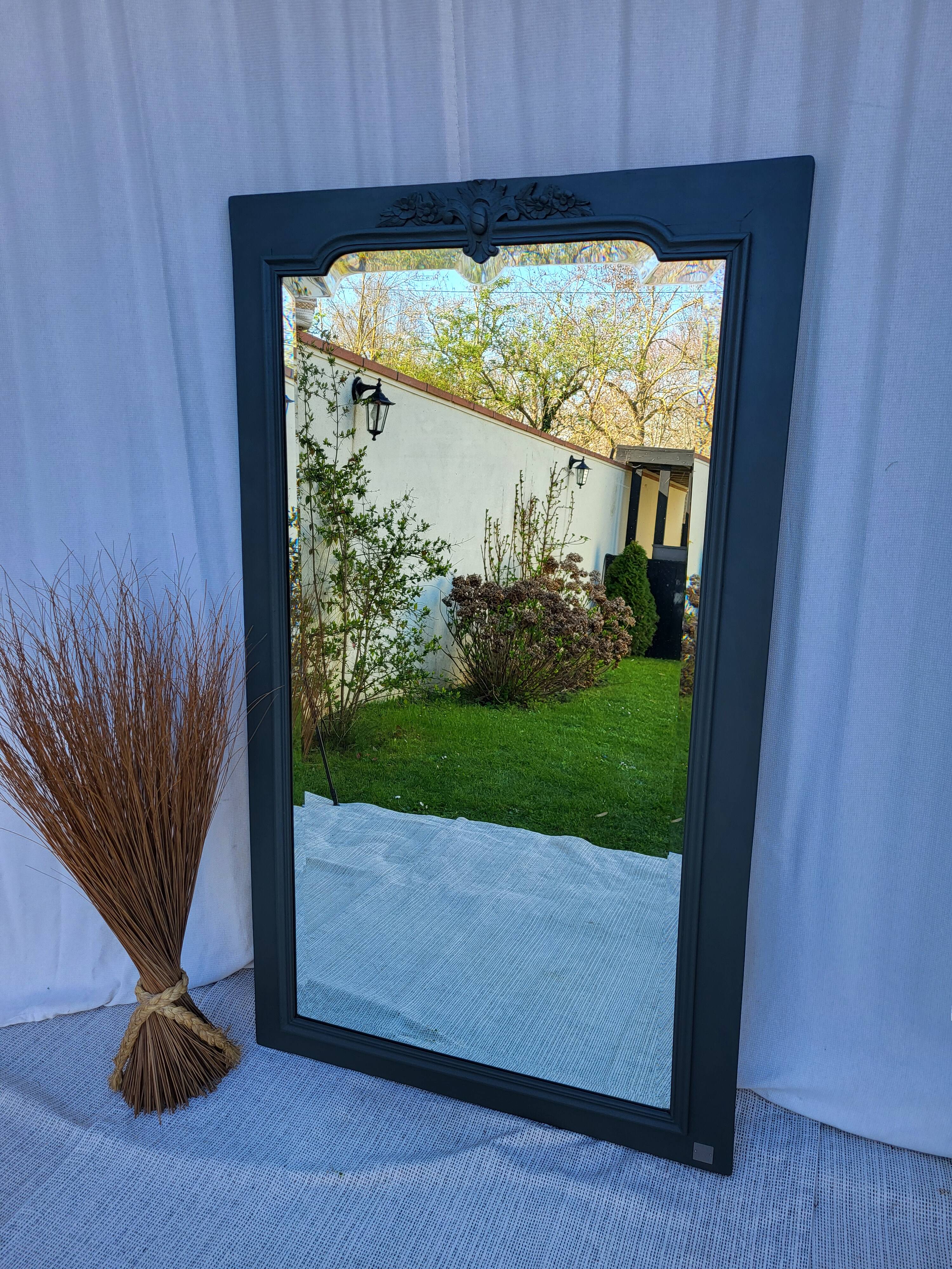 Antique beveled mirror
