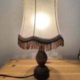 Lampe à poser en bois tourné