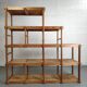 Pine staircase shelf design bauhaus circa 80