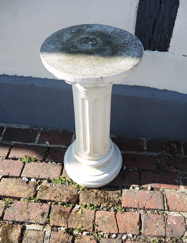 Old Pedestal Stone Column Indoor / Outdoor H72 cm